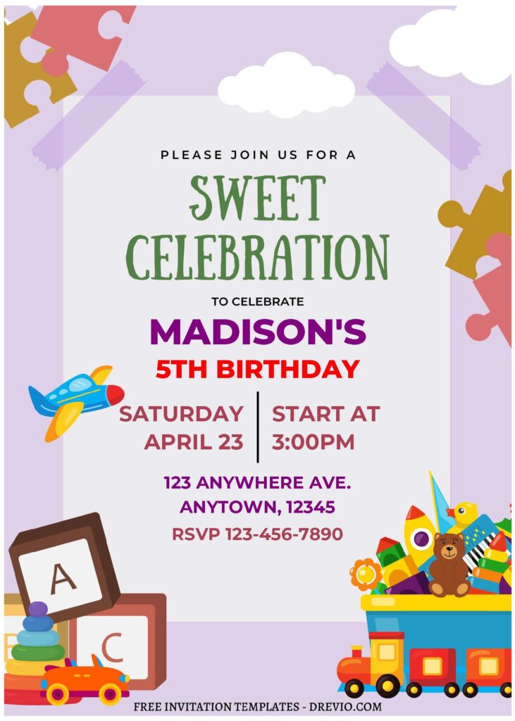 Invitation Template of (Free Editable PDF) Nursery Cocomelon Birthday Invitation Templates 1