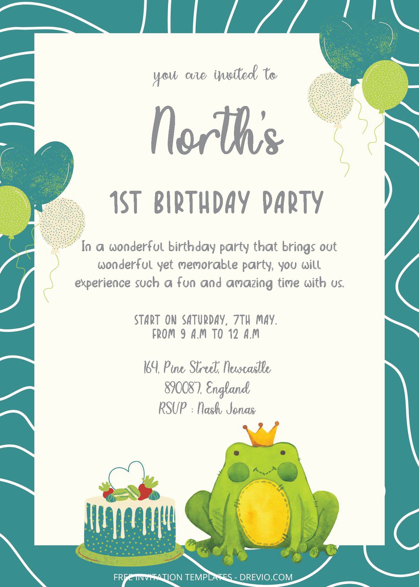 ( Free Editable PDF ) Toy Party Birthday Invitation Templates Two