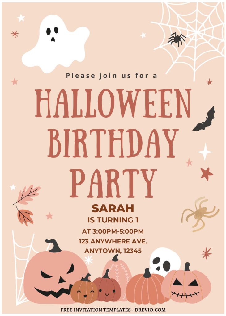 Invitation Template of (Free Editable PDF) Spooktacular Halloween Birthday Invitation Templates 2