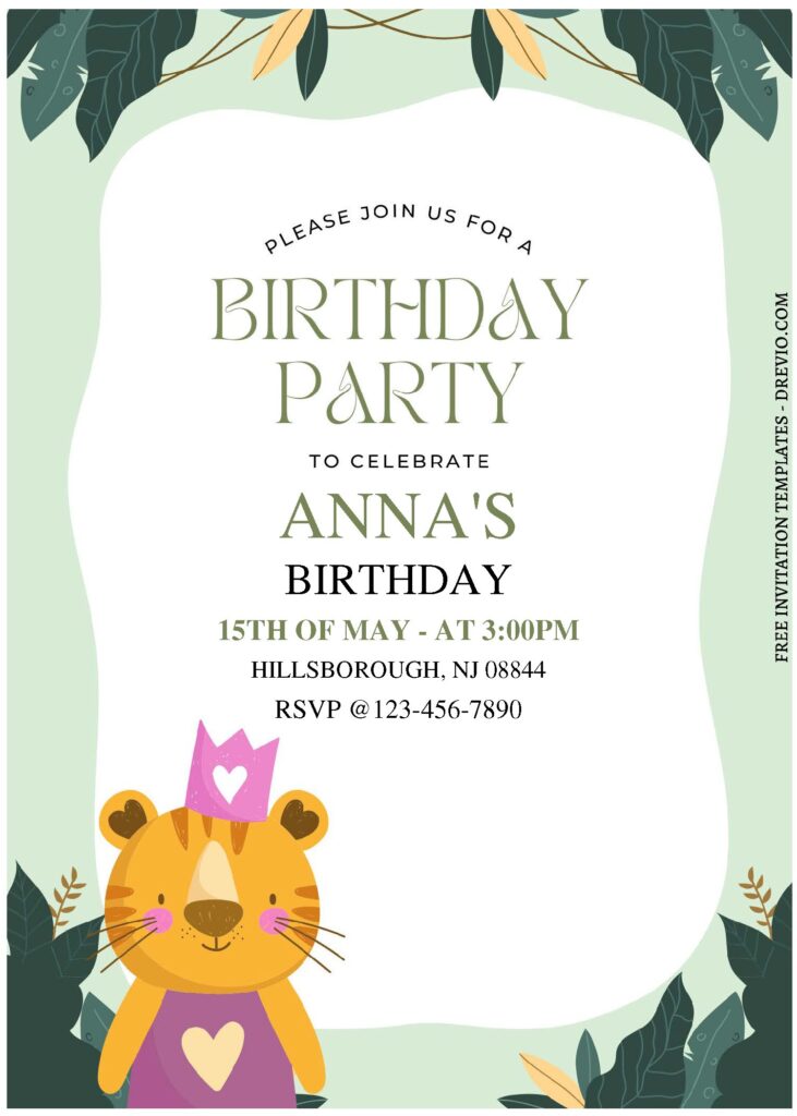 Invitation Template of (Free Editable PDF) Little Cub Birthday Invitation Templates 3