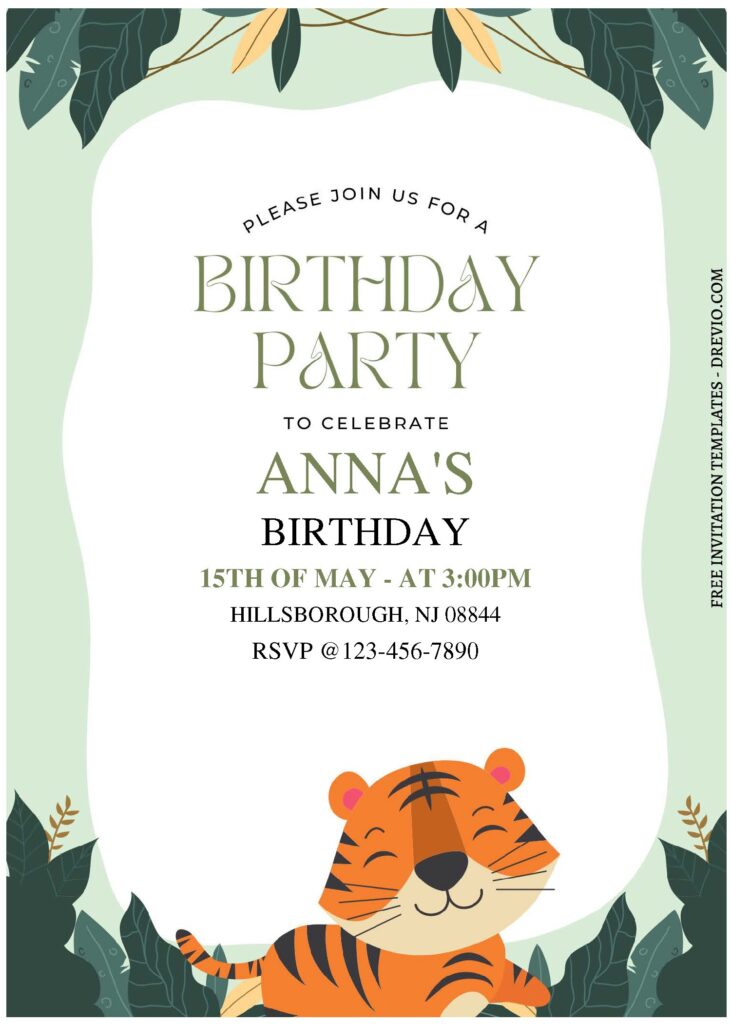 Invitation Template of (Free Editable PDF) Little Cub Birthday Invitation Templates 2