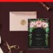(Free Editable PDF) Stunning Poppy Floral Arch Wedding Invitation Templates