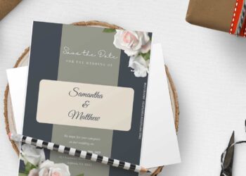 (Free Editable PDF) Moody Romantic Spring Floral Wedding Invitation Templates