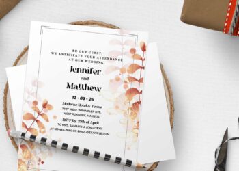 (Free Editable PDF) Simply Stunning Greenery Wedding Invitation Templates