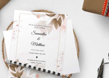 (Free Editable PDF) Ethereal Greenery Elegance Wedding Invitation Templates