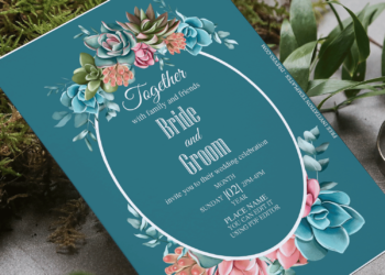 (Free Editable PDF) Elegant Vintage Watercolor Floral Wedding Invitation Templates