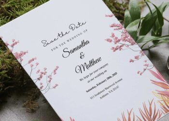 (Free Editable PDF) Timeless Garden Affair Wedding Invitation Templates