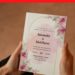 (Free Editable PDF) Enchanting Pink Blossom Wedding Invitation Templates