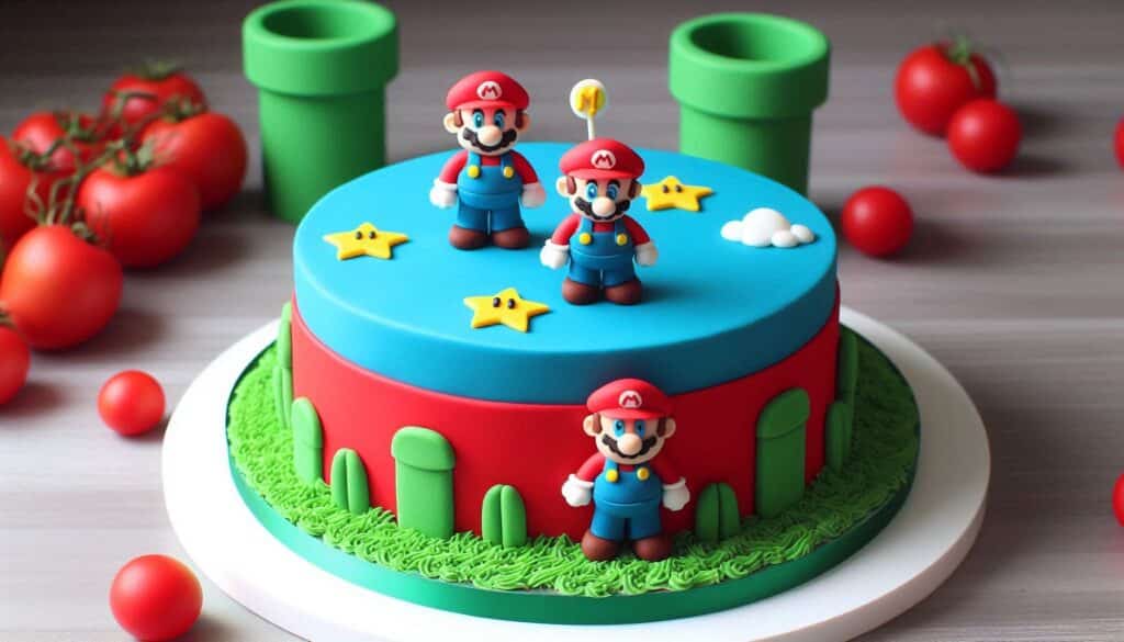 Super Mario & Luigi Birthday Cake