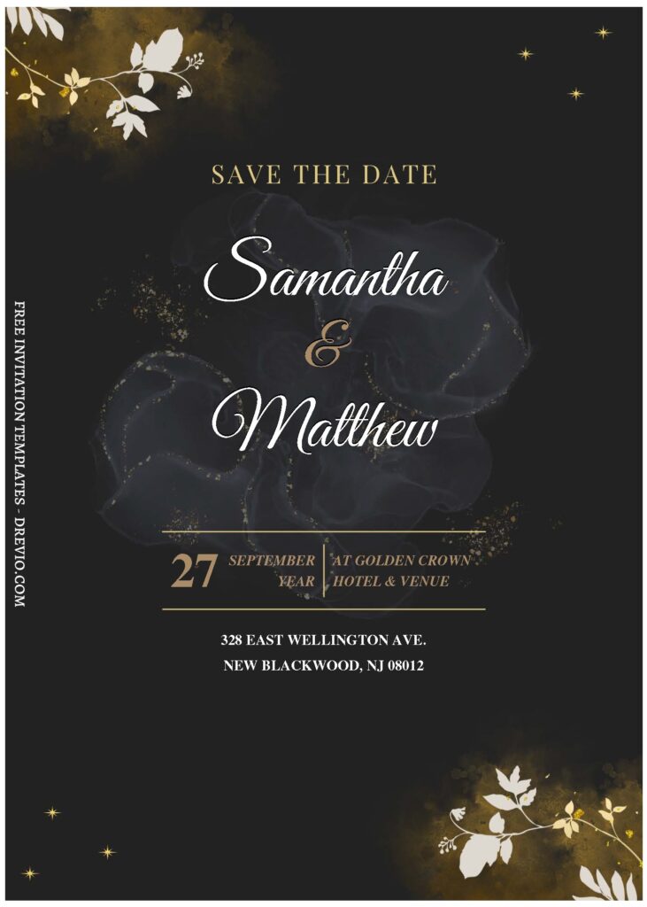 Invitation Template of (Free Editable PDF) Floral And Greenery Elegance Wedding Invitation Templates 3