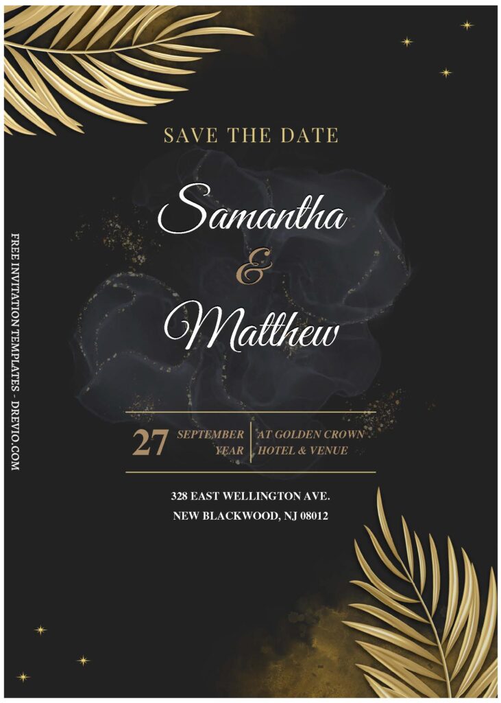 Invitation Template of (Free Editable PDF) Floral And Greenery Elegance Wedding Invitation Templates 2