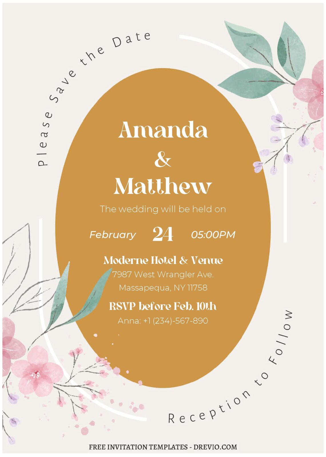 (Free Editable PDF) Springtime Serenade Wedding Invitation Templates ...