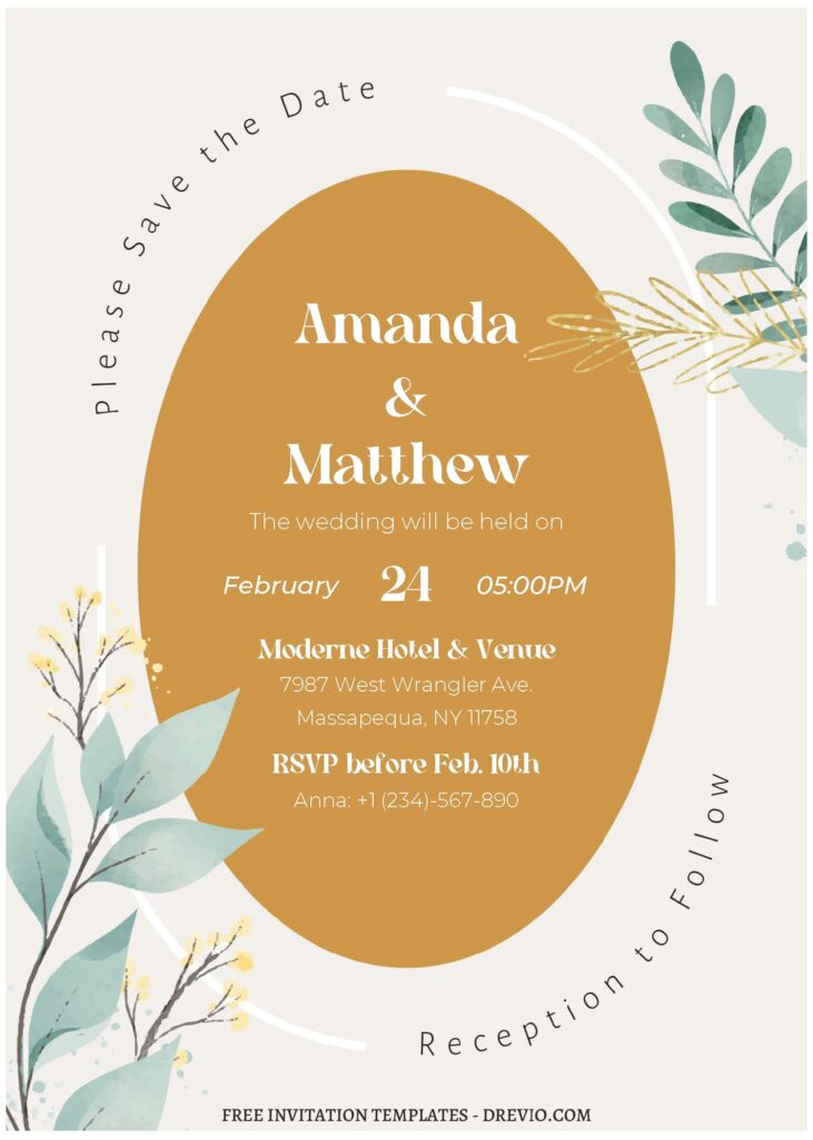 Invitation Template of (Free Editable PDF) Springtime Serenade Wedding Invitation Templates 1