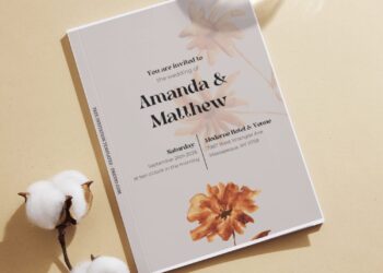 (Free Editable PDF) Timeless Vows Wedding Invitation Templates