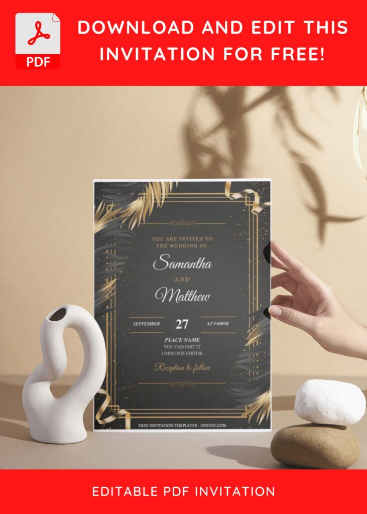 Invitation Template of (Free Editable PDF) Luscious Magic Garden Wedding Invitation Templates 5