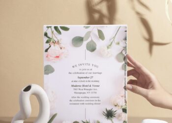 (Free Editable PDF) Spring Inspired Wedding Invitation Templates