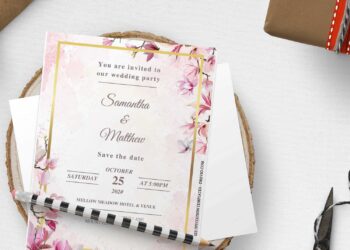 (Free Editable PDF) Floral Extravaganza Wedding Invitation Templates