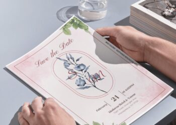 (Free Editable PDF) Pretty Blooms And Greenery Wedding Invitation Templates