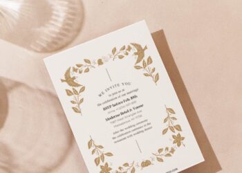 (Free Editable PDF) Quirky Wedding Invitation Templates with rustic greenery frame