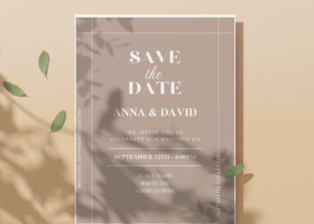 (Free Editable PDF) Stunning Modern Wedding Invitation Templates