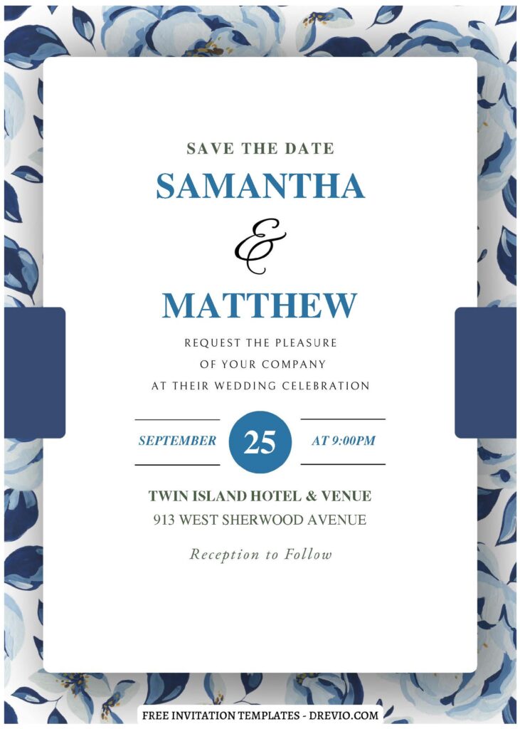 Invitation Template of (Free Editable PDF) Refreshing Foliage Wedding Invitation Templates 1