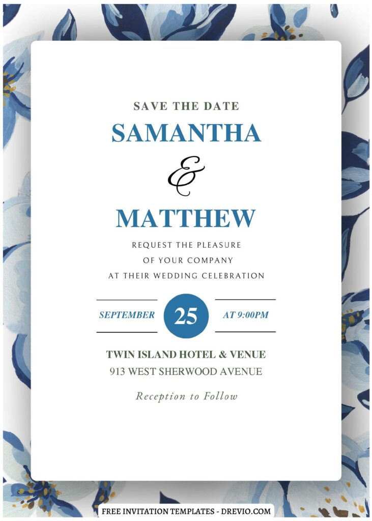 Invitation Template of (Free Editable PDF) Refreshing Foliage Wedding Invitation Templates 2