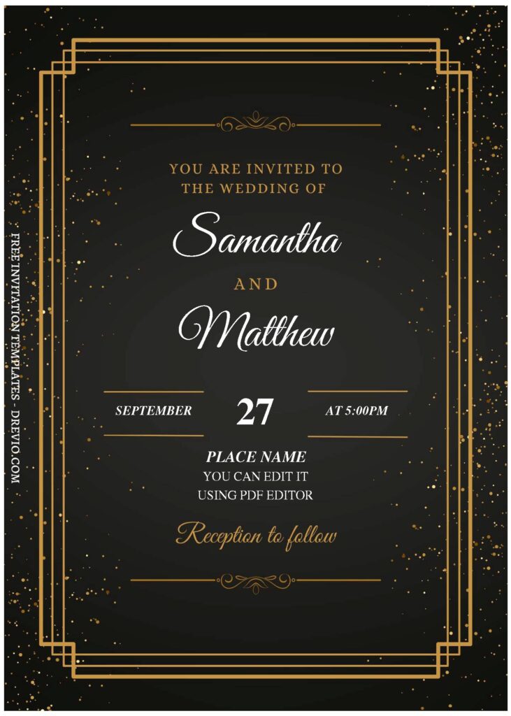 Invitation Template of (Free Editable PDF) Luscious Magic Garden Wedding Invitation Templates 1