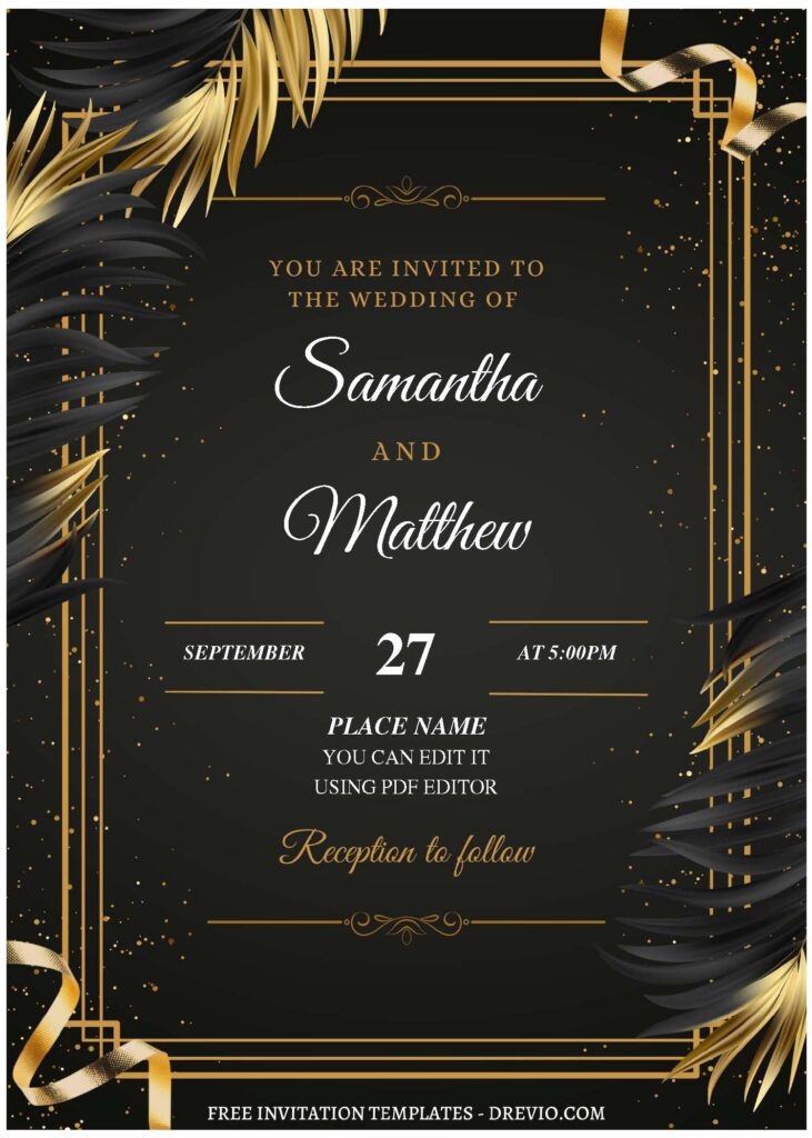 Invitation Template of (Free Editable PDF) Luscious Magic Garden Wedding Invitation Templates 2