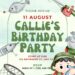 FREE Editable Fisher Kid Birthday Invitation