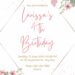 FREE Editable Floral Birthday Invitation