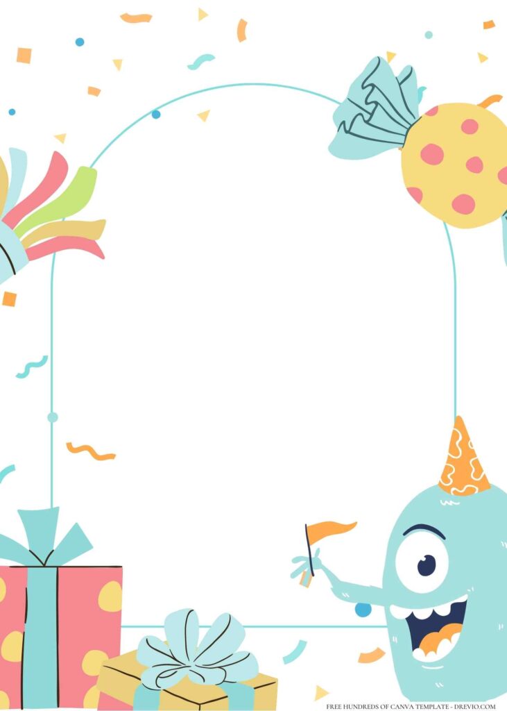 Invitation Template of 16+ Little Monster Birthday Invitation Templates 1