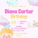 FREE Editable Rainbow Birthday Invitation