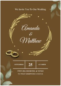 (Free Editable PDF) Refined Greenery Wedding Invitation Templates ...