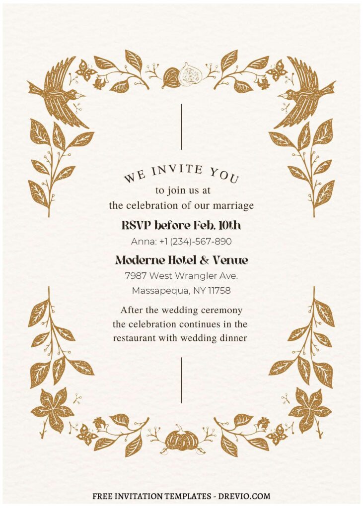 Invitation Template of (Free Editable PDF) Quirky Wedding Invitation Templates 1