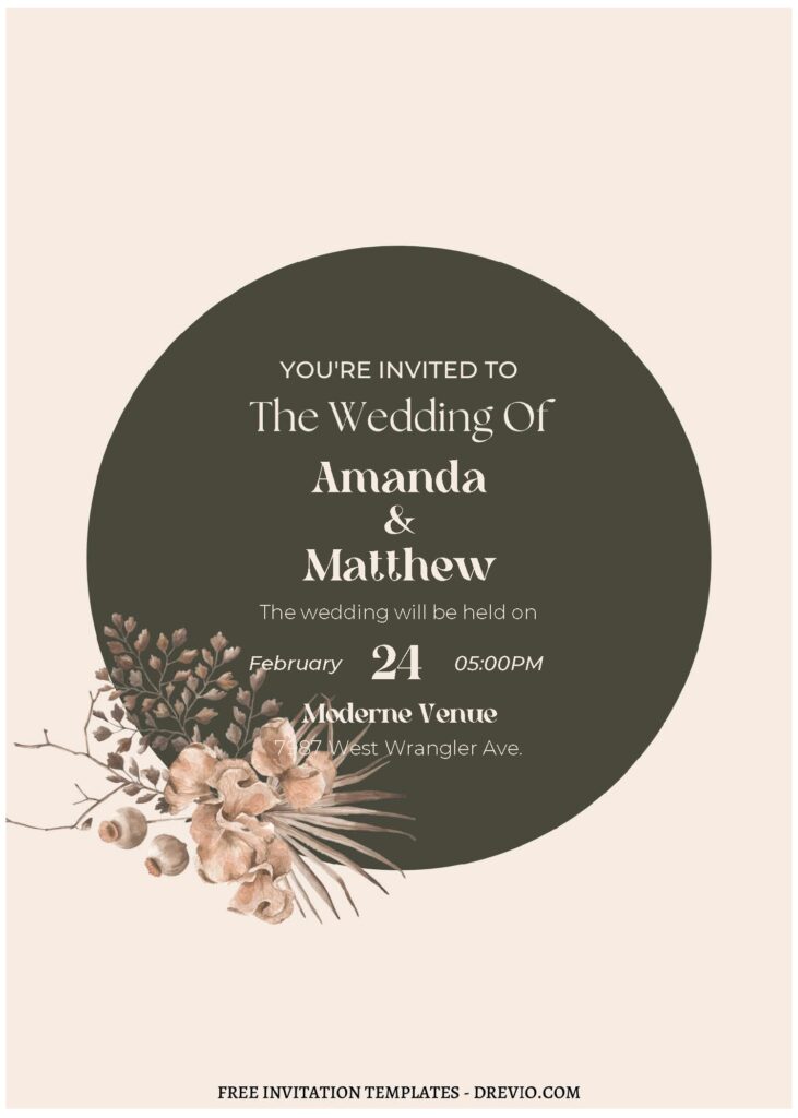 Invitation Template of (Free Editable PDF) Garden Of Love Wedding Invitation Templates 1