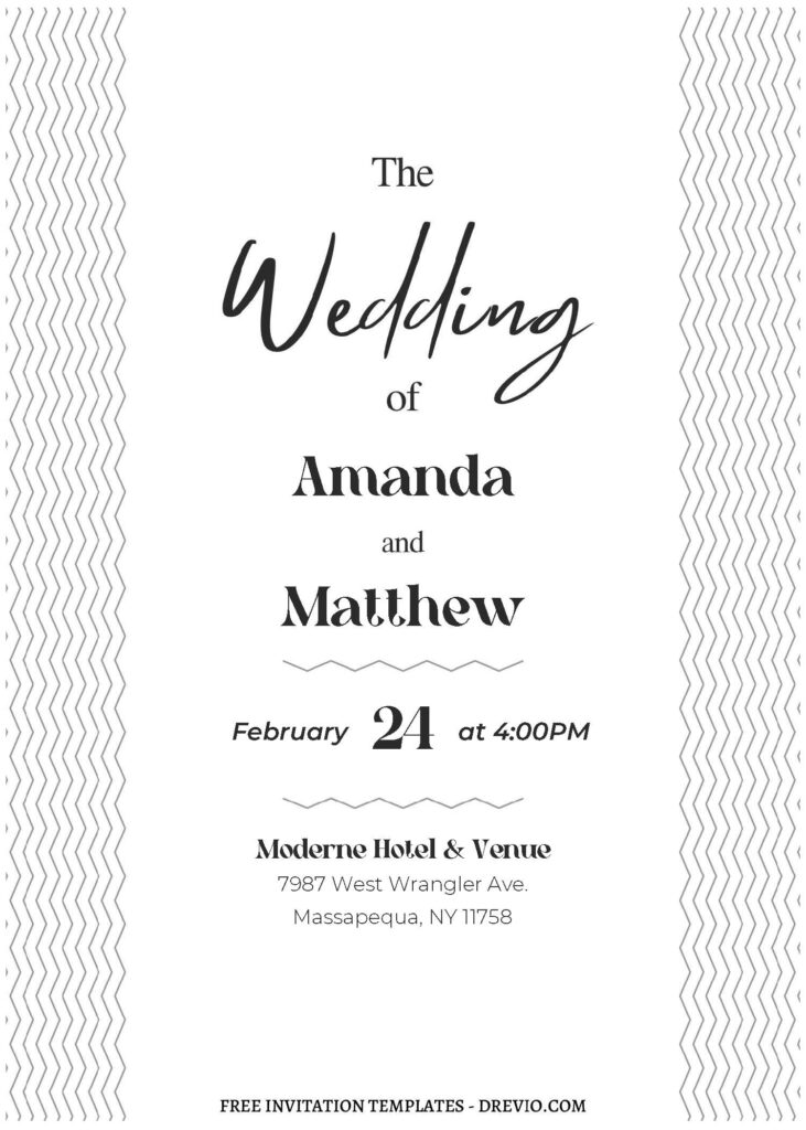 Invitation Template of (Free Editable PDF) Alluring Minimal Geometric Wedding Invitation Templates 1