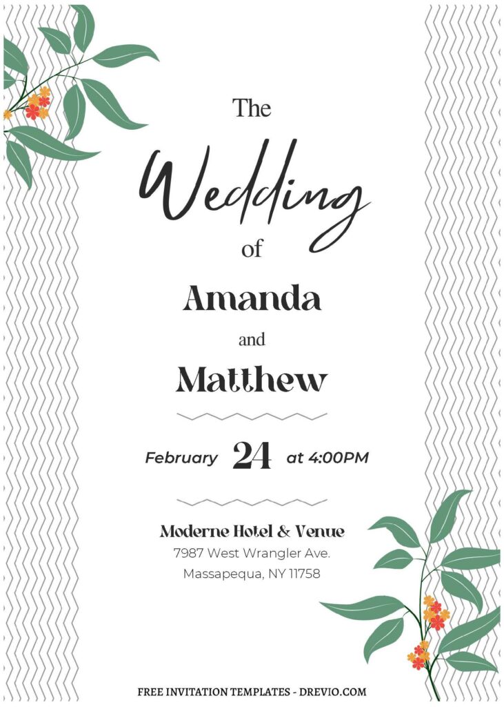 Invitation Template of (Free Editable PDF) Alluring Minimal Geometric Wedding Invitation Templates 2