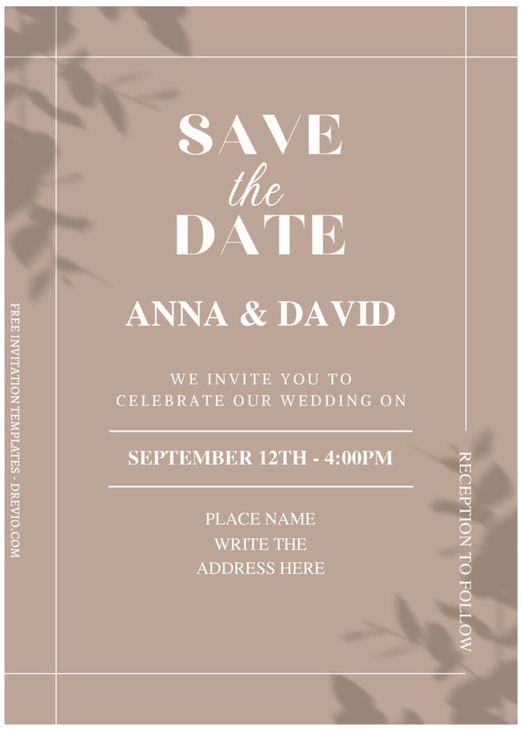 (Free Editable PDF) Stunning Modern Wedding Invitation Templates