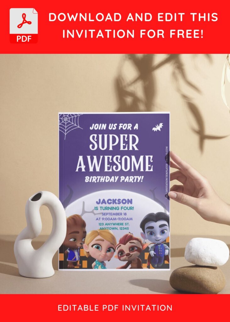 Invitation Template of (Free Editable PDF) Fun Super Monster Unleashed Birthday Invitation Templates 9