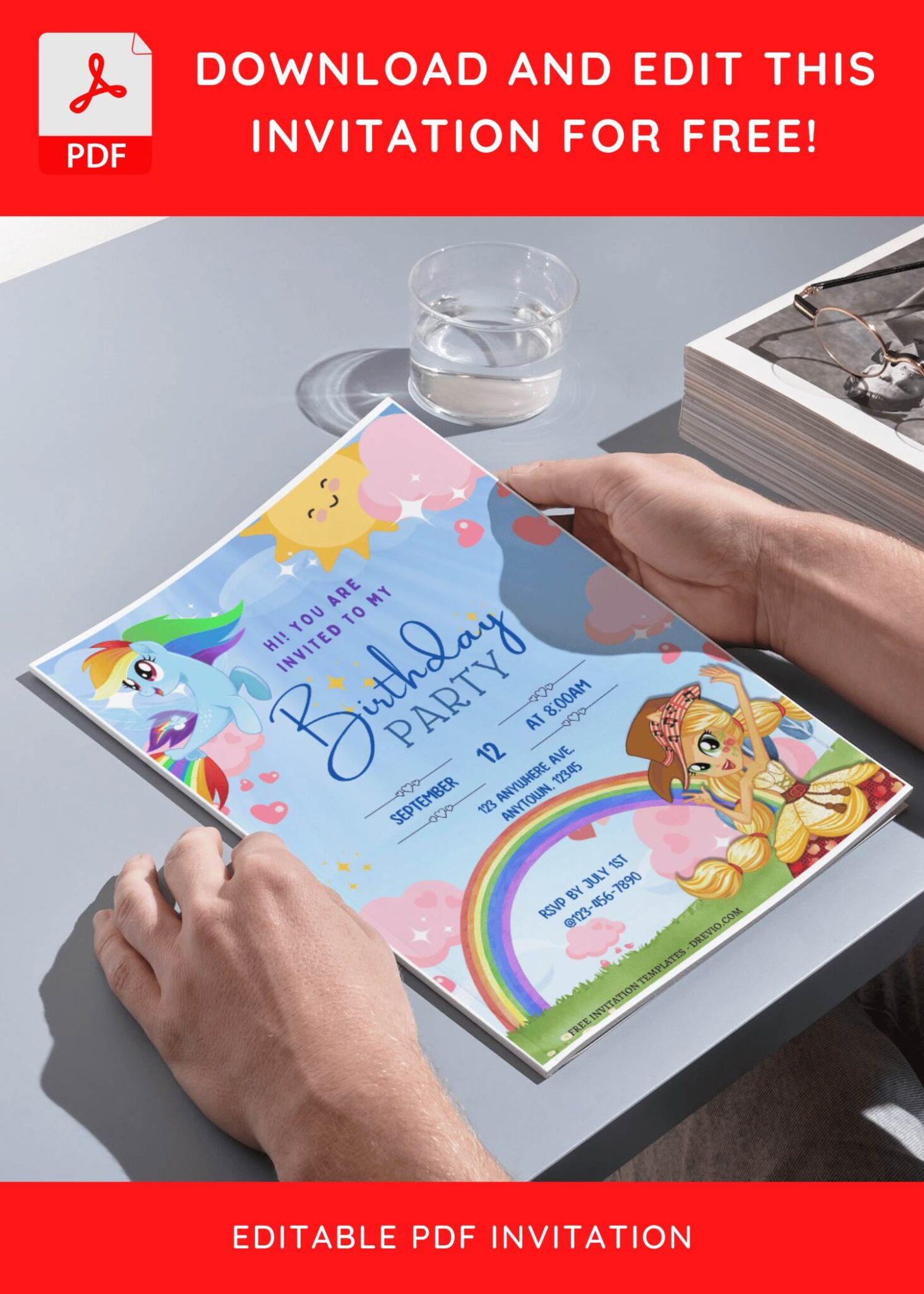 free-editable-pdf-magical-land-my-little-pony-birthday-invitation