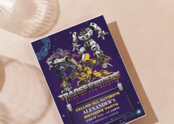 (Free Editable PDF) Rev Up The Party Transformers Birthday Invitation Templates