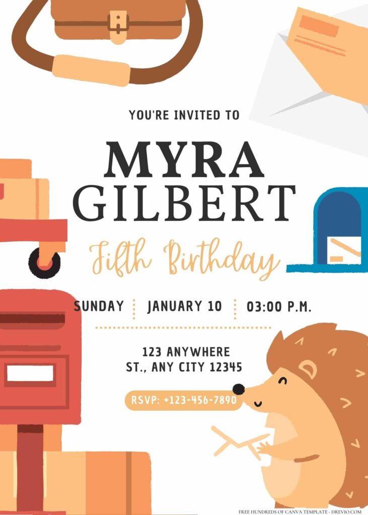 FREE Editable Animal Express Birthday Invitation