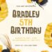 FREE Editable Bee Birthday Invitation