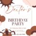 FREE Editable Brown Little Lamb Birthday Invitation