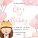 FREE Editable Cute Girl Birthday Invitation