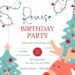FREE Editable Cutesy Winter Snow Birthday Invitation