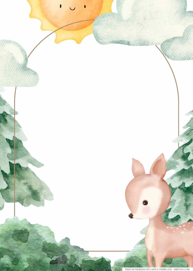 FREE Little Deer Canva Templates 6