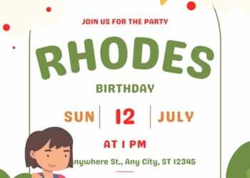 FREE Editable Little Explorer Birthday Invitation