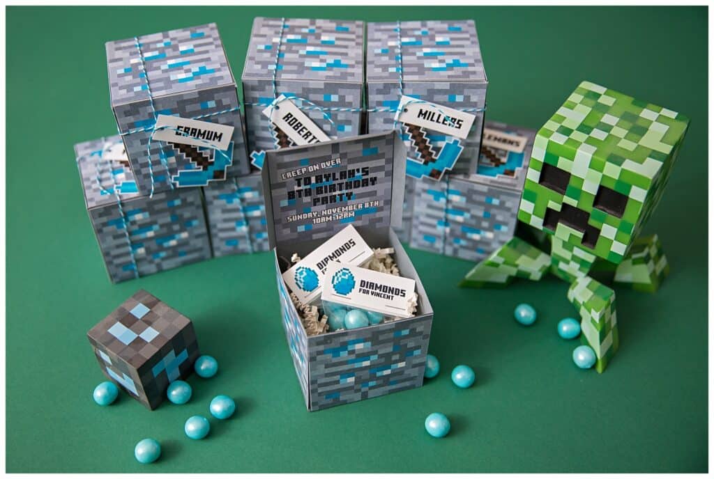 Minecraft Birthday Favor