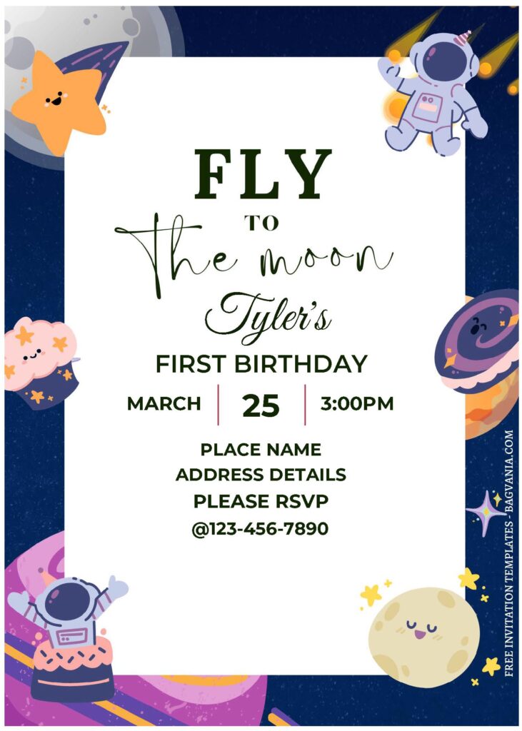 Invitation Template of (Free Editable PDF) Cosmic Carnival Birthday Invitation Templates 3